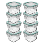 Set 8 Mini Taper para Alimentos Allegra 210 ML