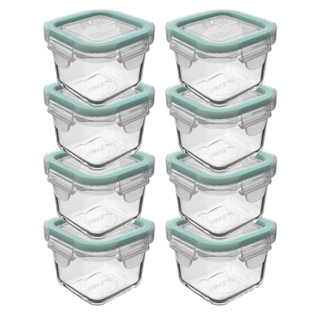 Set 8 Mini Taper para Alimentos Allegra 210 ML