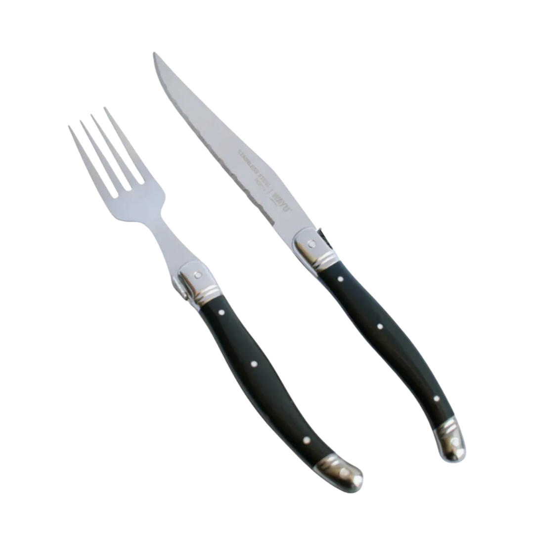 Set Cubiertos Wayu 8 Piezas – Cuchillos y Tenedores BBQ