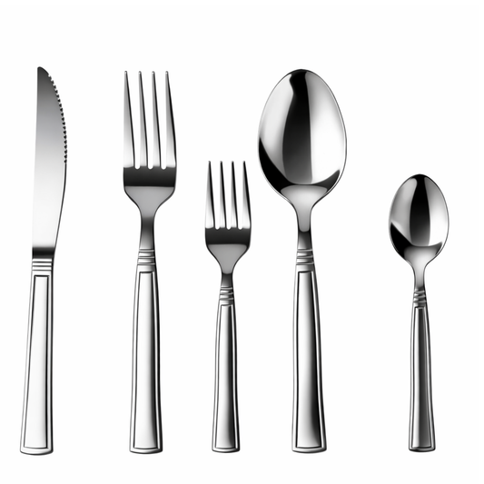 Set Cuchilleria Cubiertos de Mesa 30 Piezas Barcelona Premiun