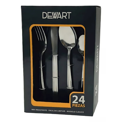 Set 24 Cubiertos Cuchilleria Dewart