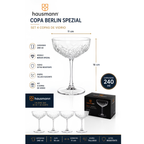 Set 4 Copas de Cóctel Berlin Spezial Hausmann 240 ml