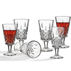 Set 6 Copas de Vino Diamante Cristar 180 ml