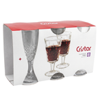 Set 6 Copas de Vino Diamante Cristar 180 ml