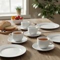 Set de 6 Tazas de Café Porcelana 100cc Wellington