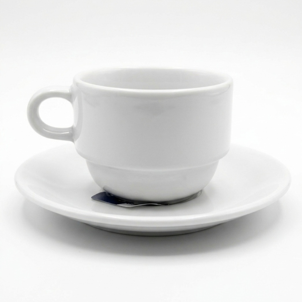 Set de 6 Tazas de Café Porcelana 100cc Wellington