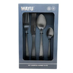Set de Cubiertos Hammer Wayu 16 Piezas Negro Mate
