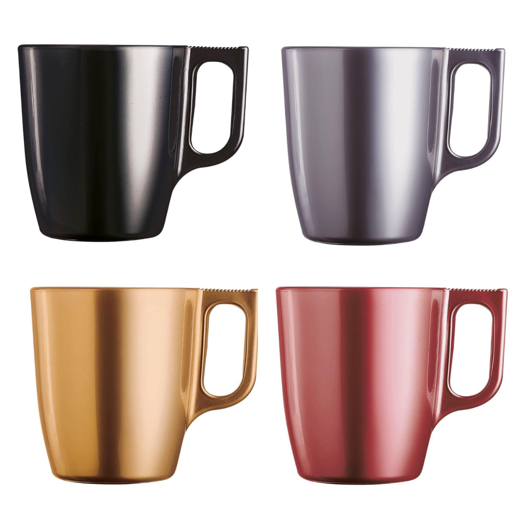 Set 4 Tazas Expresso Francesas Premiun Luminarc 250 ML