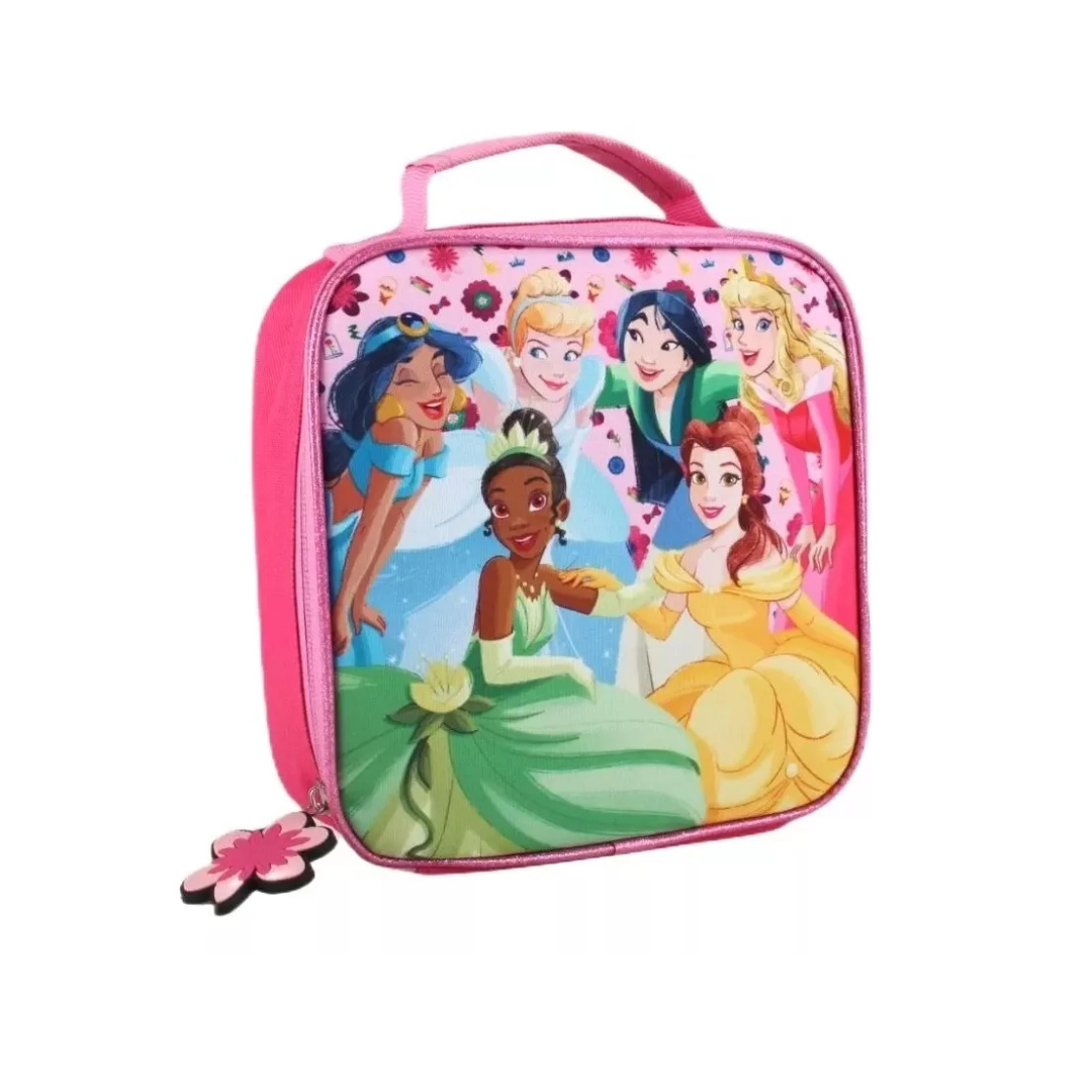 Pack Escolar Mochila con ruedas + Lonchera + Estuche Princesas Disney