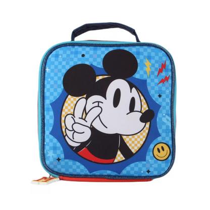 Set Escolar Mochila con Ruedas + Lonchera + Estuche Mickey