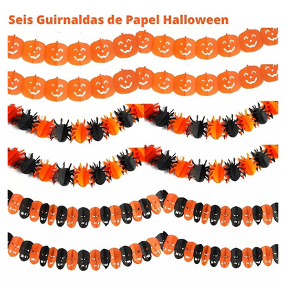 Set 6 Guirnaldas para Decoración Halloween