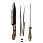 Set Parrillero Wayu 3 Piezas con Estuche de Cuero Premium