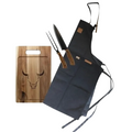 Set Parrillero Wayu (Delantal + Cuchillo + Tenedor + Tabla)