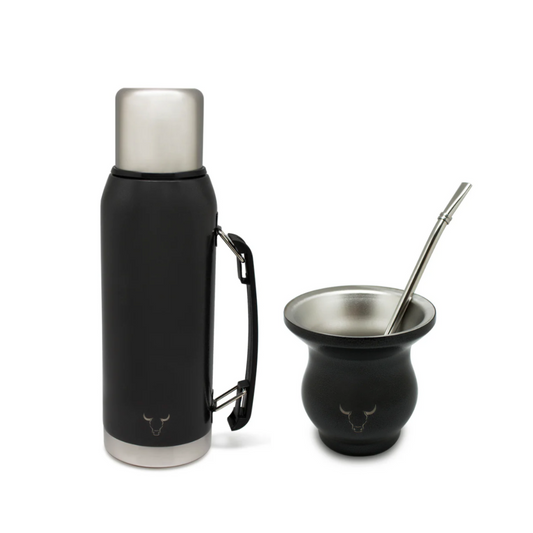 Set Termo 1 Litro + Mate Wayu