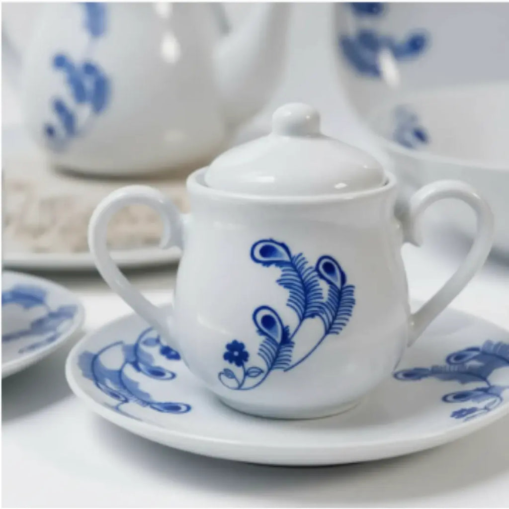 Vajilla de Porcelana 47 Piezas Completa | Juego de Loza 8 Personas