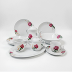 Vajilla de Porcelana 47 Piezas Completa | Juego de Loza 8 Personas