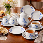Vajilla de Porcelana 47 Piezas Completa | Juego de Loza 8 Personas