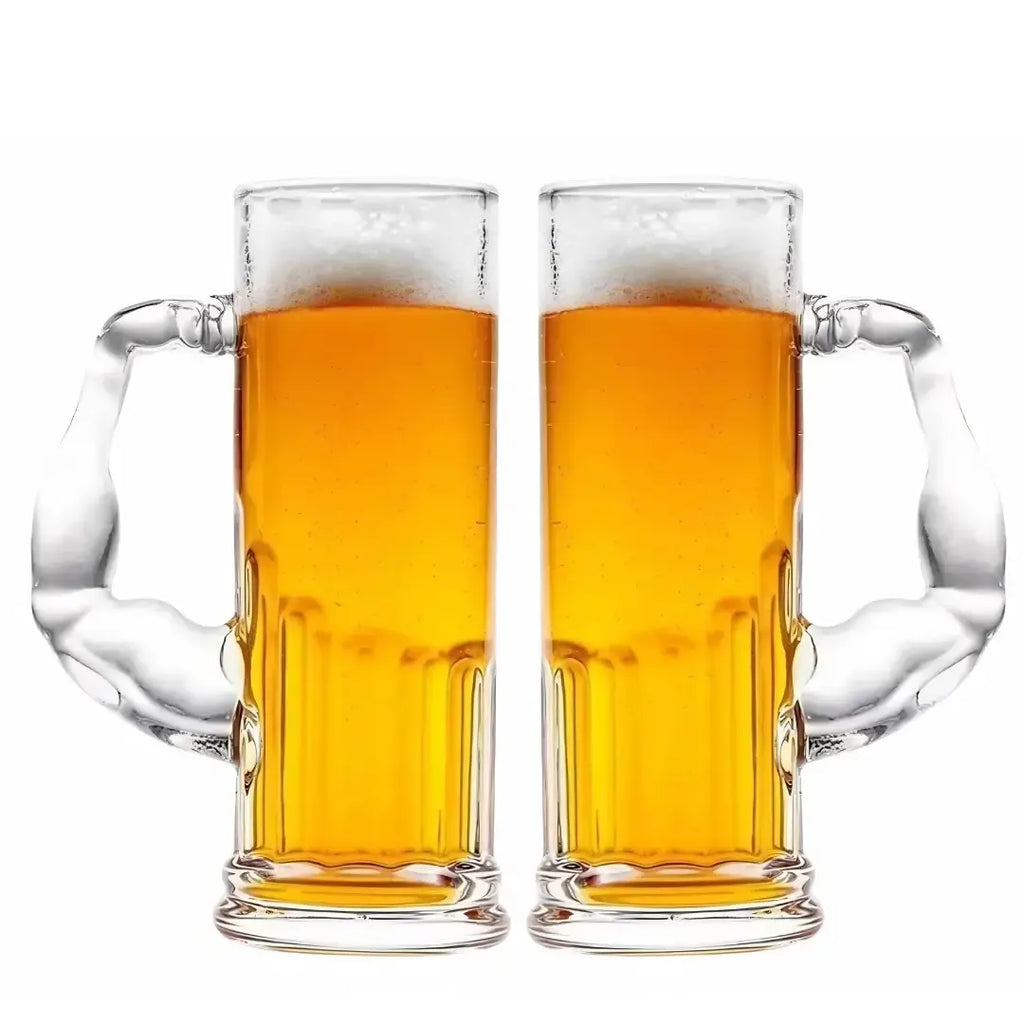 Set 2 Shoperos Vasos Musculosos 600ml Vidrio