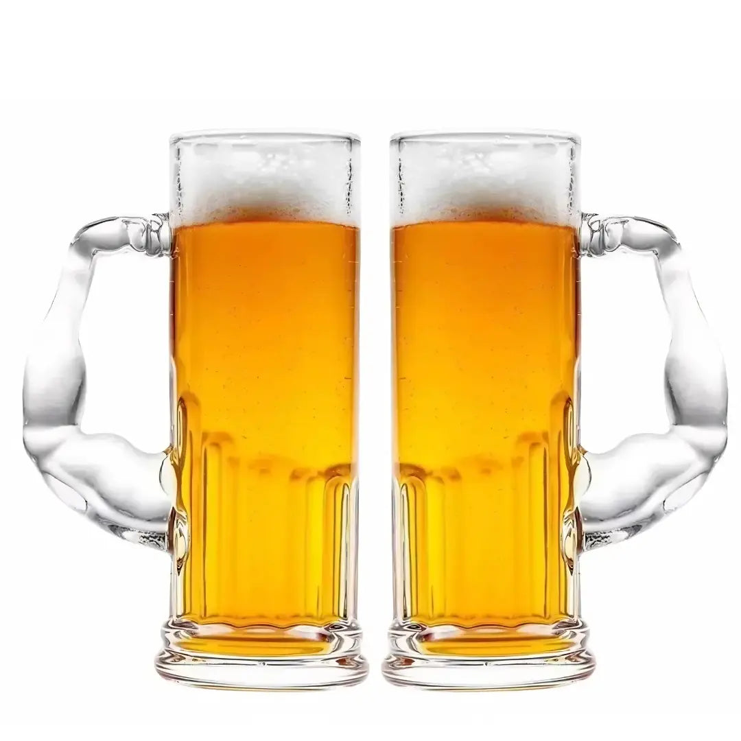 Set 2 Shoperos Vasos Musculosos 600ml Vidrio