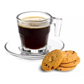 Set 6 Tazas + Plato Cafe Expresso 70 Ml Kimglass Cartagena