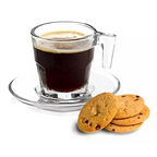 Set 6 Tazas + Plato Cafe Expresso 70 Ml Kimglass Cartagena