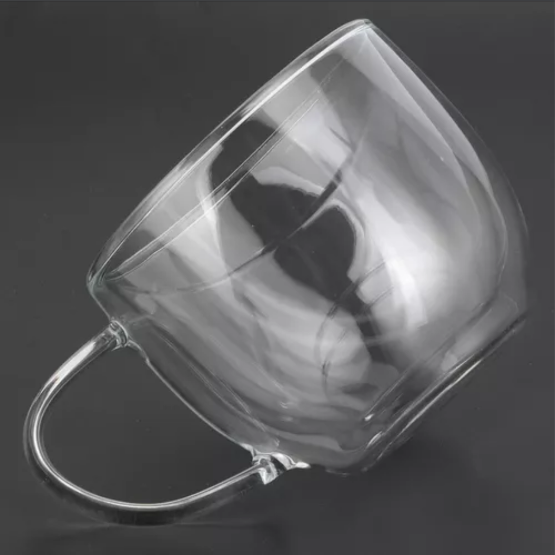 Taza para Cafe o Te Vidrio Doble Pared 250 ML