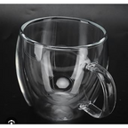 Taza para Cafe o Te Vidrio Doble Pared 250 ML