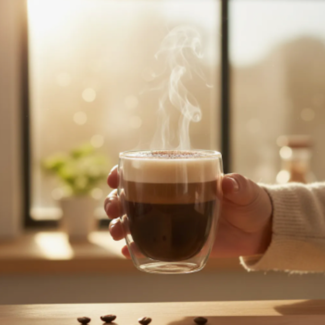 Set 2 Vasos Doble Pared 200ml | Borosilicato Térmico