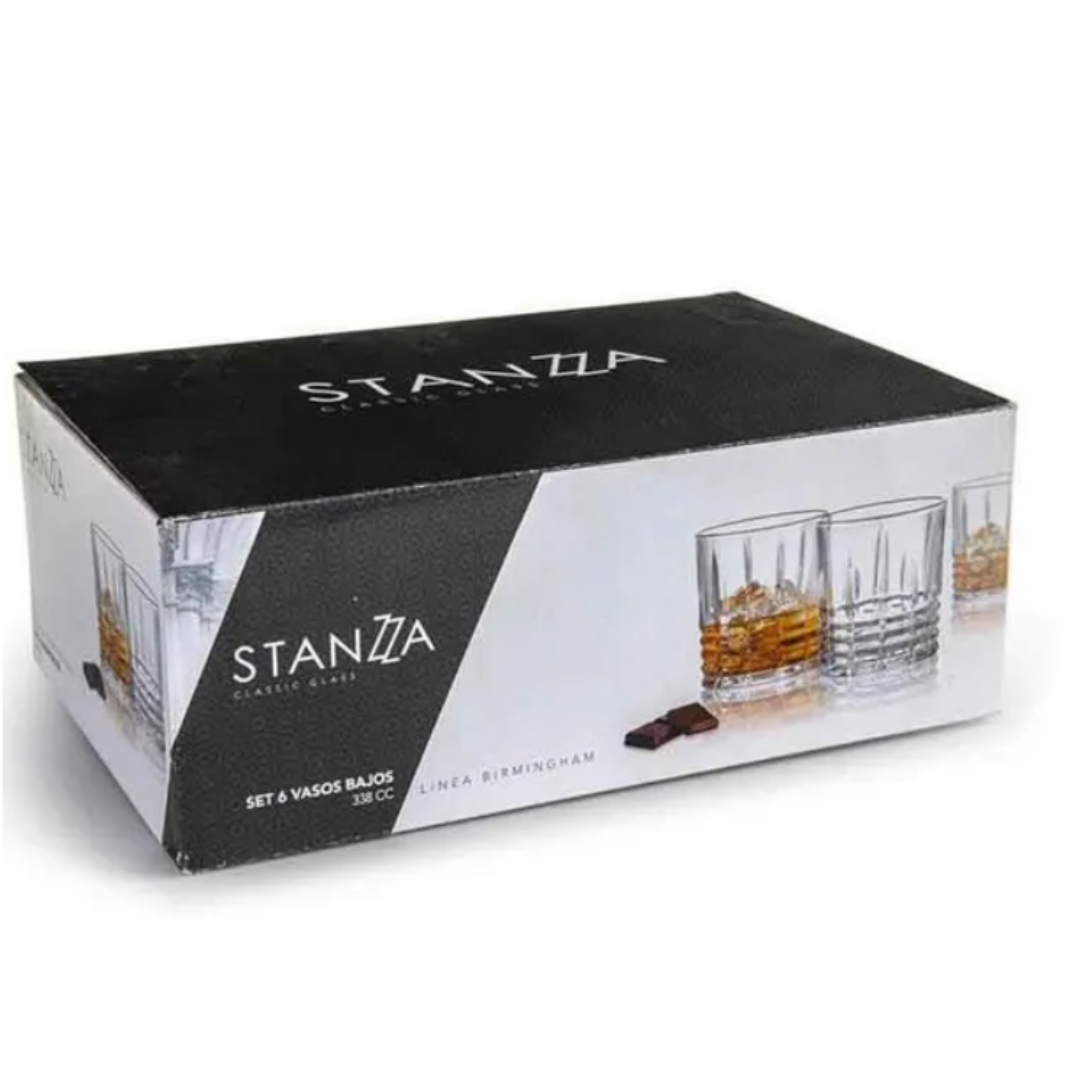 Vasos bajos de vidrio 330 ml Birmingham